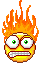 emoticon of Smiley on fire