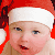 Angry Santa Baby emoticon (Christmas Emoticons)
