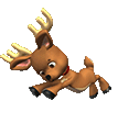 bucking reindeer emoticon