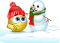 Building snowman emoticon (Christmas Emoticons)