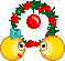 Christmas kisses animated emoticon