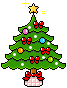 Big Christmas tree animated emoticon