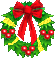christmas wreath smiley