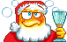 Drunk Santa smiley (Christmas Emoticons)