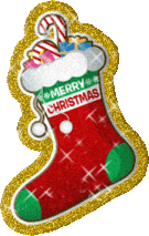 Gliter Stocking emoticon (Christmas Emoticons)