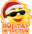 Holiday in the Sun emoticon (Christmas Emoticons)