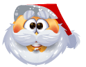 Jolly santa animated emoticon