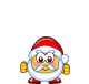 jumping santa smiley