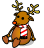Little reindeer emoticon (Christmas Emoticons)