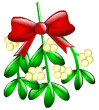 Mistletoe emoticon (Christmas Emoticons)