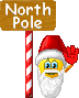 North pole emoticon (Christmas Emoticons)