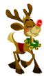 Rudolf The Reindeer animated emoticon