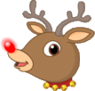 rudolph the reindeer emoticon