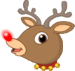 Rudolph the Reindeer emoticon