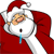 Santa Claus Sleeping emoticon (Christmas Emoticons)