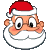 Crazy Santa emoticon (Christmas Emoticons)