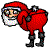 Santa Mooning animated emoticon