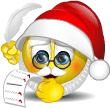 Santa animated emoticon