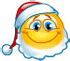 Santas Cheer smiley (Christmas Emoticons)