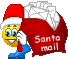Santa's mail smiley (Christmas Emoticons)