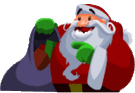 Santas Sack Of Presents smiley (Christmas Emoticons)