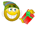 Shaking gift emoticon (Christmas Emoticons)