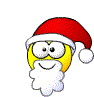 Smiley Santa emoticon (Christmas Emoticons)
