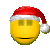 Christmas smiley face emoticon (Christmas Emoticons)