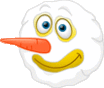 Snowman smiley emoticon (Christmas Emoticons)