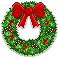 Christmas Wreath animated emoticon