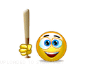 Baseball Bat smiley (Funny Emoticons set)