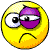 emoticon of Smiley with black eye