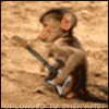 smiley of monkey playing guitar