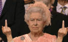 Queen Giving The Finger emoticon (Funny Emoticons set)