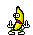 Middle finger dancing banana smiley (Banana Emoticons)