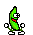 Green Banana animated emoticon