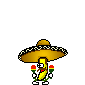 Mexican dancing banana animated emoticon