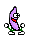 purple dancing banana icon
