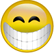 Extremely Happy Face emoticon (Happy Emoticons)