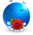 Give a Rose emoticon