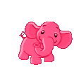 happy dancing elephant icon