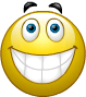 Smiling tooth emoticon (Happy Emoticons)