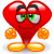 Laughing heart smiley (Love Creatures emoticons)