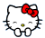 Clapping Hello Kitty animated emoticon