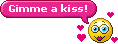 Gimme a kiss animated emoticon