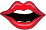 Lips smiley (Kiss emoticons)