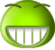 Giggling Green Turtle emoticon (Laughing Emoticons)
