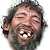 ugly man laugh emoticon