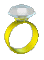 Diamond ring animated emoticon