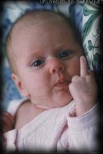 middle finger baby emoticon